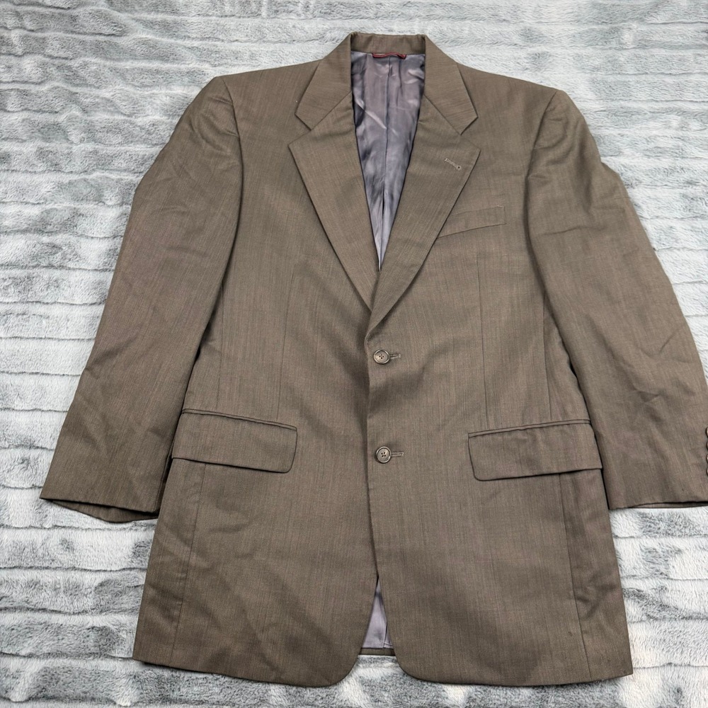 Hart Schaffner Marx Dillards Brown Pure New Wool Blazer Sport Coat 38R 12334